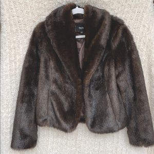 Faux Fur Jacket, Mossimo Size S - worn twice.